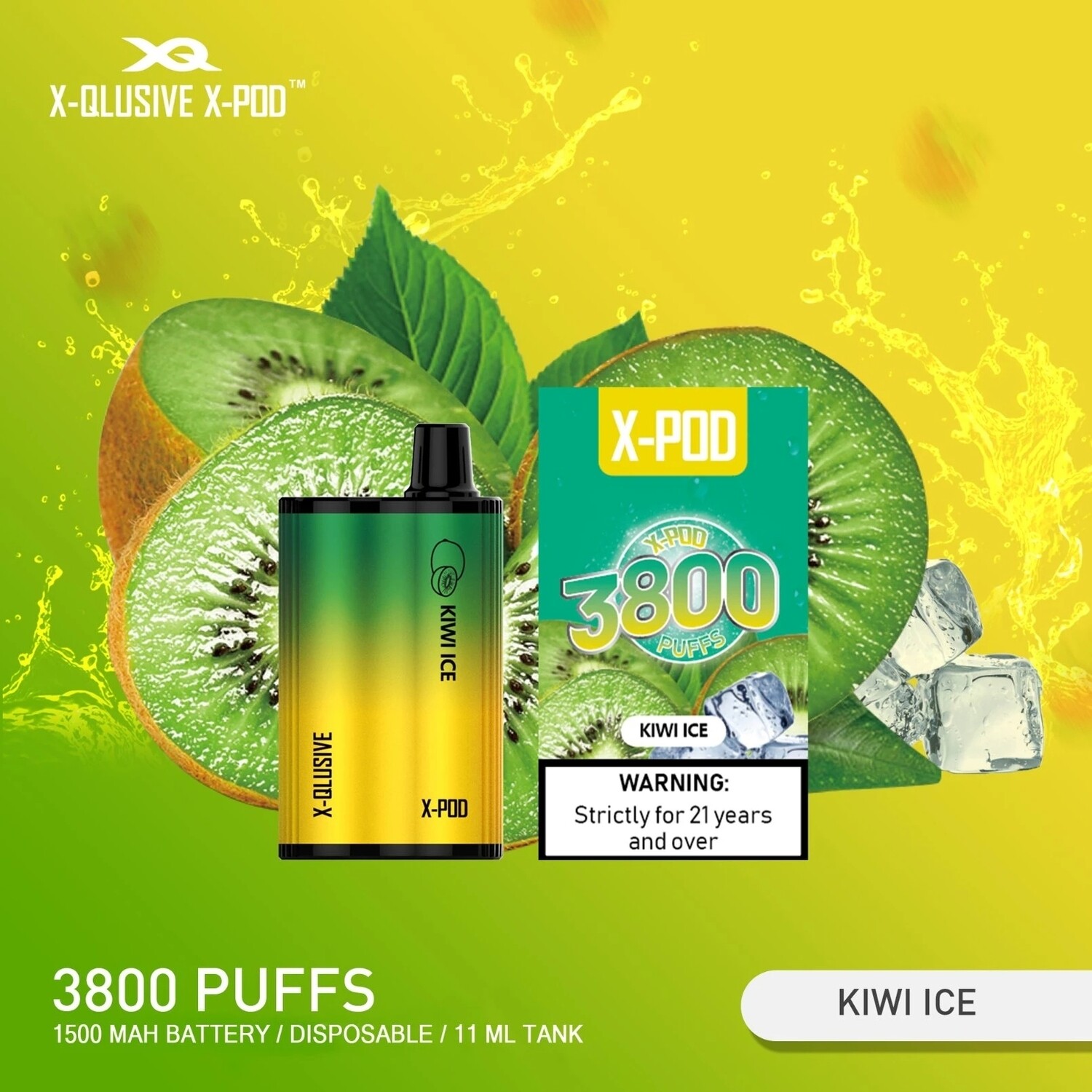 XPOD 3800 Kiwi Ice