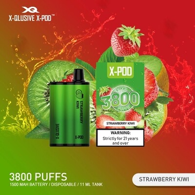 XPOD 3800 strawberry kiwi 🍓🥝