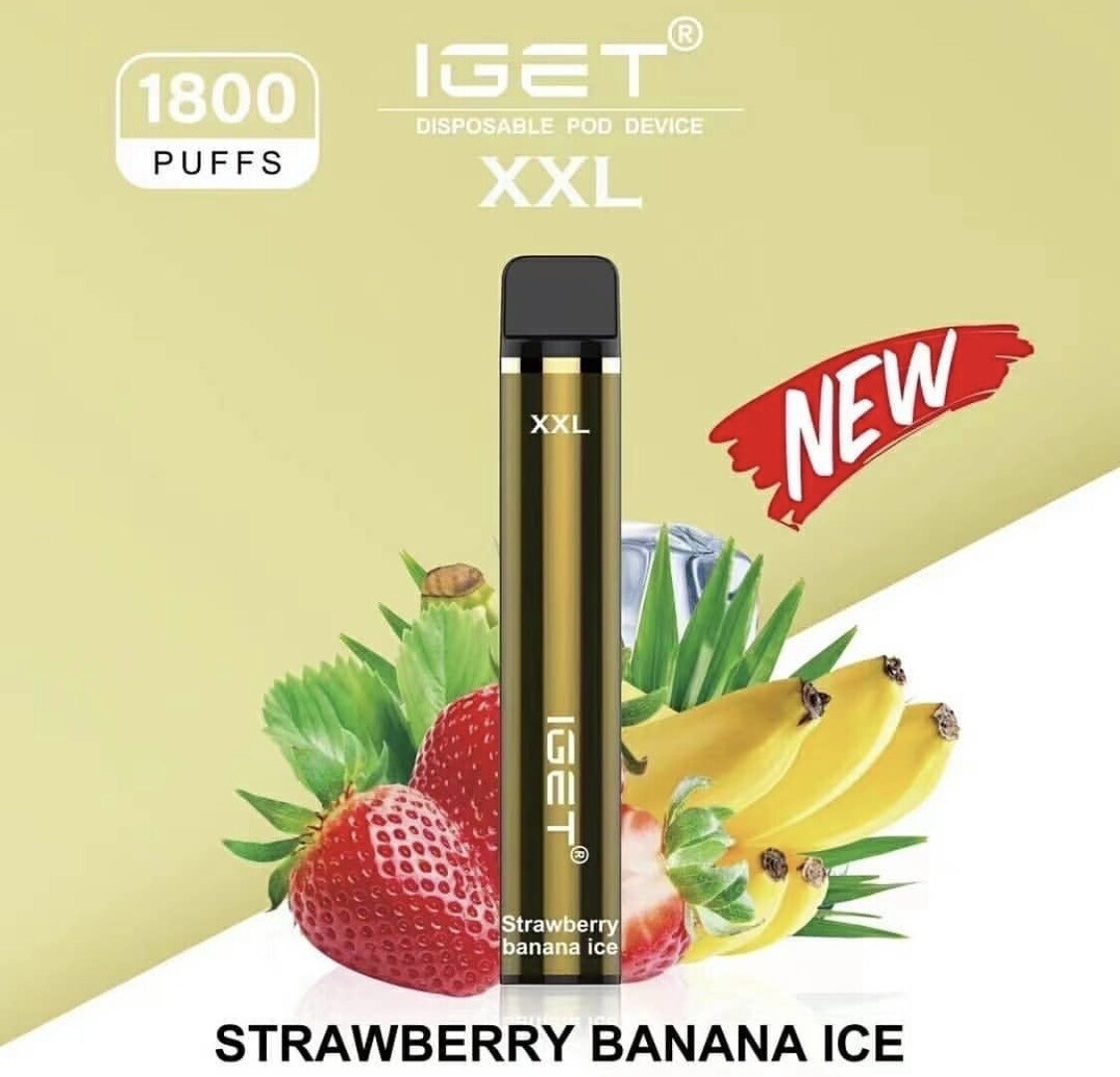 IGET XXL 1800 - Strawberry Banana Ice 