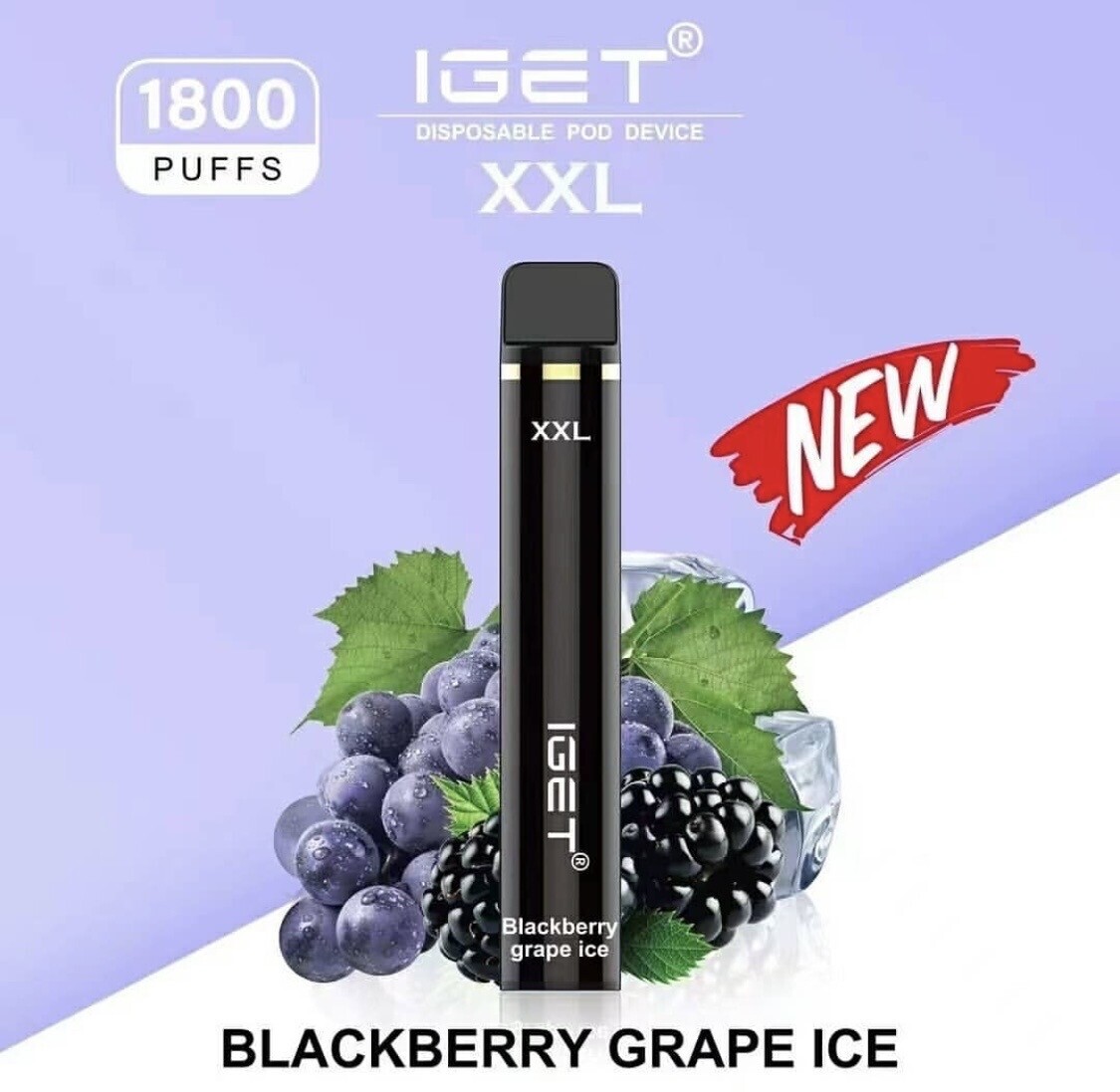 IGET XXL 1800 -  Blackberry Grape Ice 