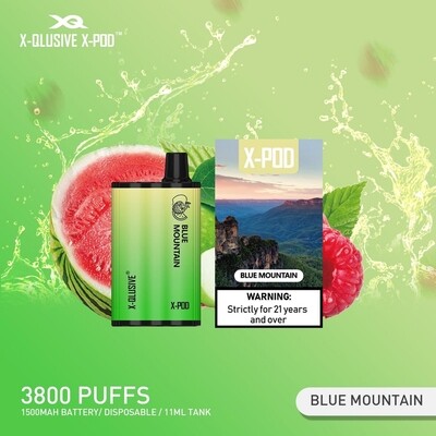XPOD 3800 Blue Mountain Apple Raspberry Watermelon