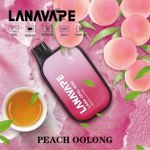 Lana Vape Peach Oolong 8000