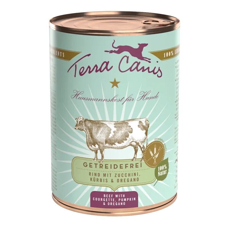 GRAIN-FREE Buey con calabacín, calabaza y orégano