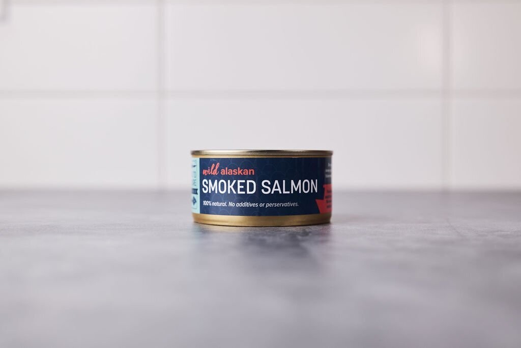 Wild Alaskan Smoked Salmon Tins (Shelf-Stable)