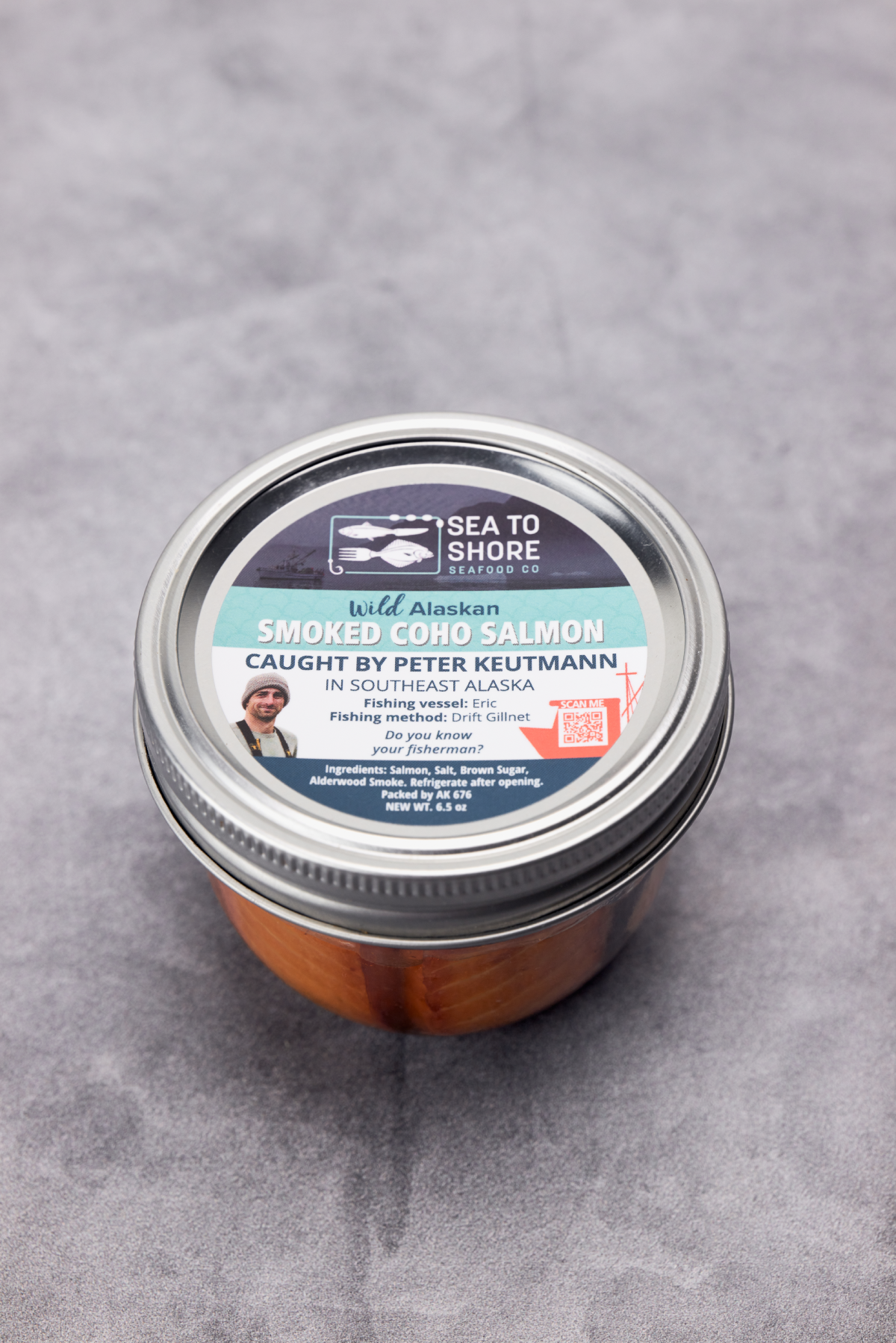 Wild Alaskan Smoked Salmon Jars (Shelf-Stable)