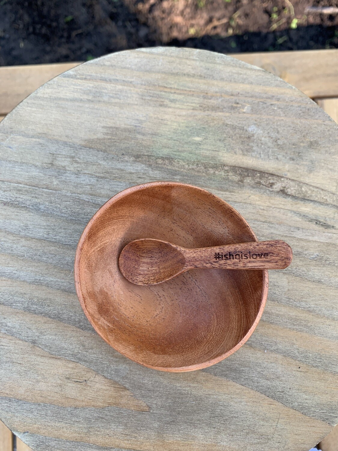 Ishq Neem Wood Bowl & Spoon