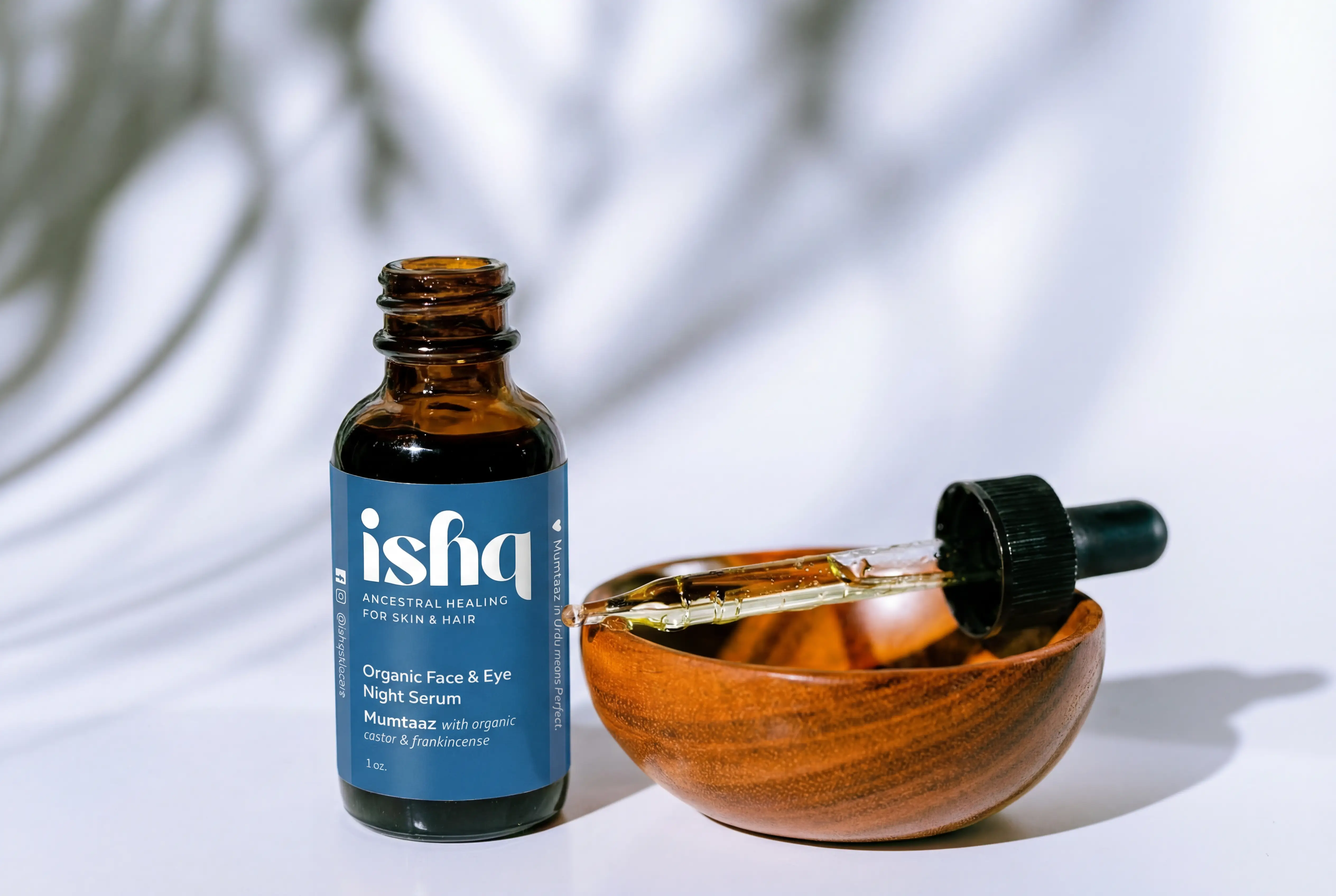 Mumtaaz, Organic Face & Eye Night Serum