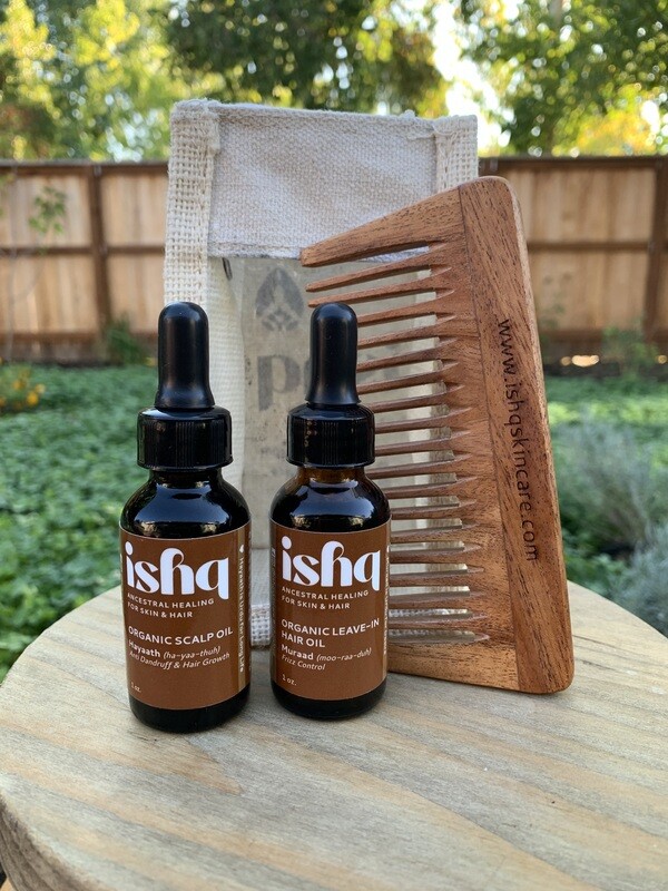 Ishq Organic Complete Hair Oil Gift Set