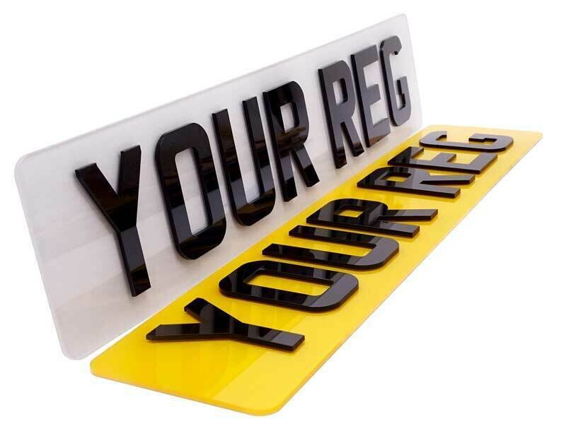 4D 3mm Registration Plates