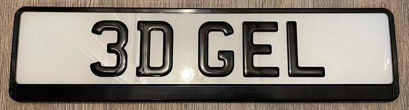 Number Plate Frame Set of 2