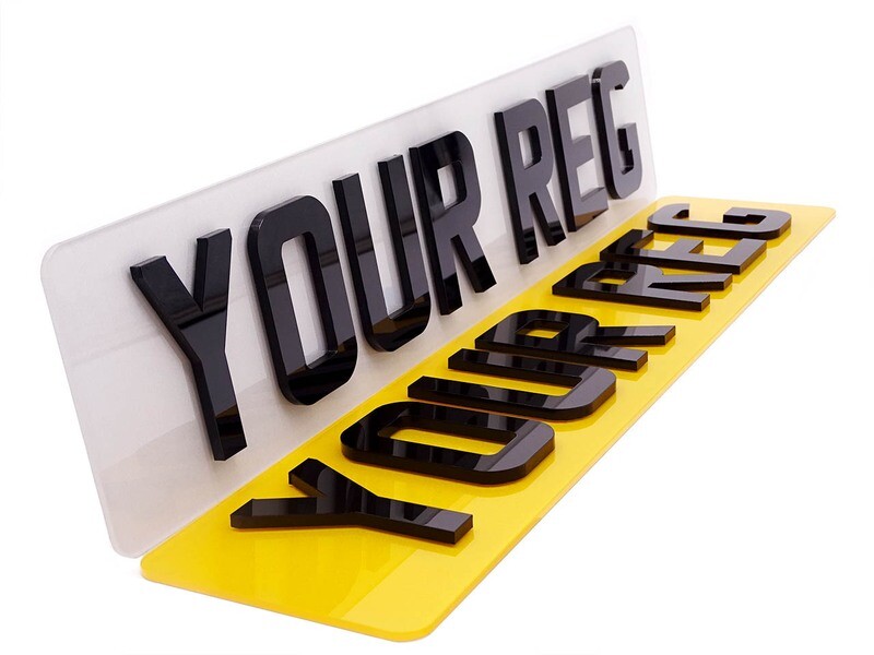 4D 5mm Registration Plates