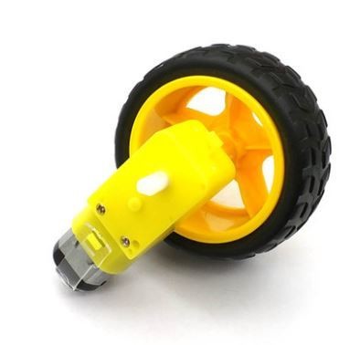Geared motor wheel assembly