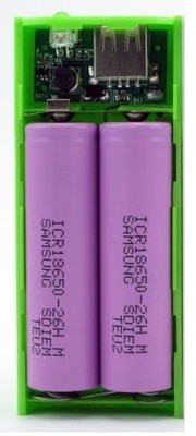 Mobile charger power bank 2 cells of 18650