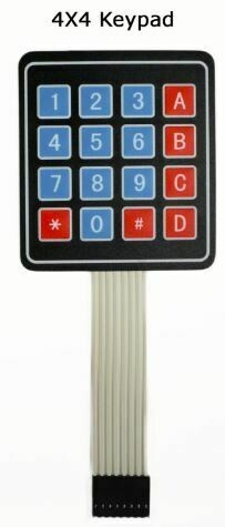 4 by 4 keypad