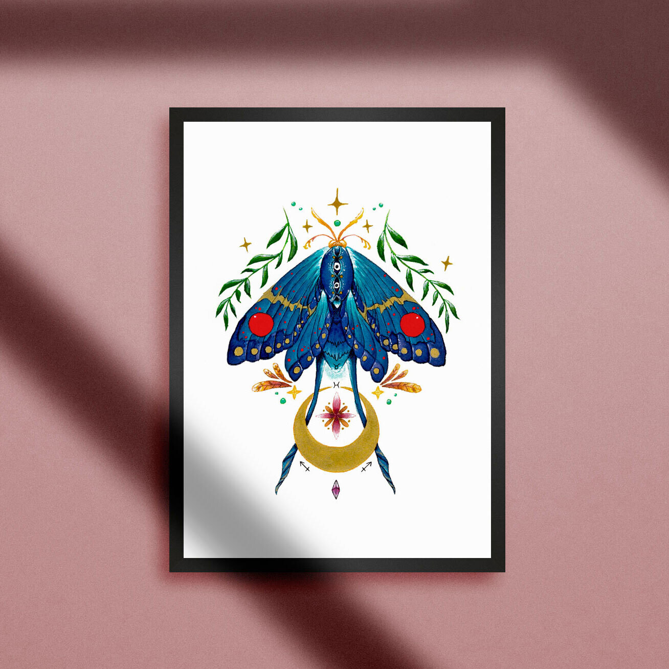 Moth of the Moon Print - A3
