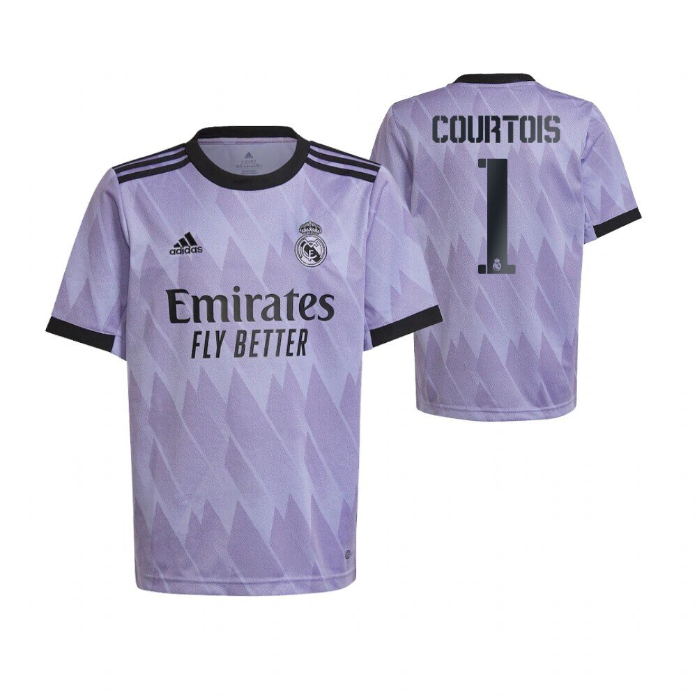 Youth Real Madrid Thibaut Courtois 2022-23 Away Purple Replica Jersey