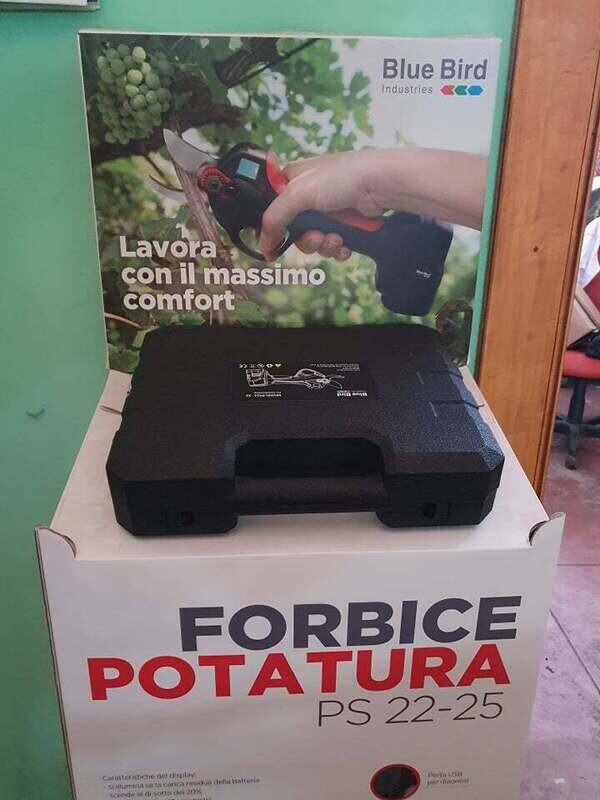 Forbici cesoie potatore con 2 batterie al Litio 16,8V 2,5 Ah PS 22-25 - BLUE BIRD