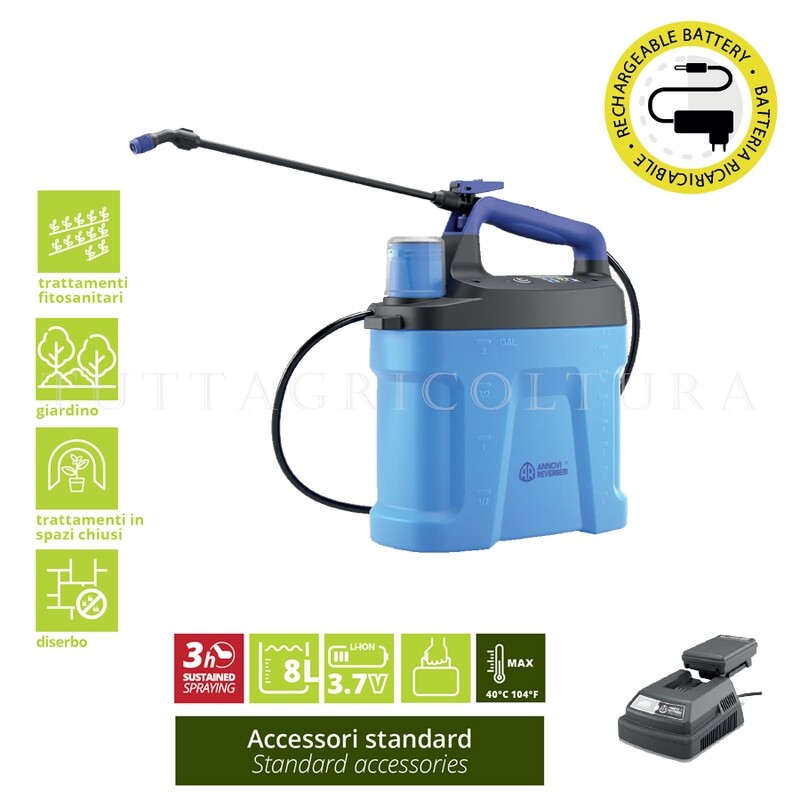 Pompa Irroratrice Elettrica a Batteria AR SPRAY 8 Lt - ANNOVI REVERBERI