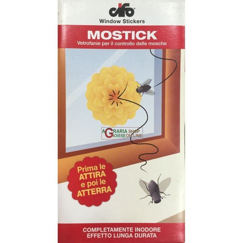 Mostick vetrofanie per il controllo delle mosche