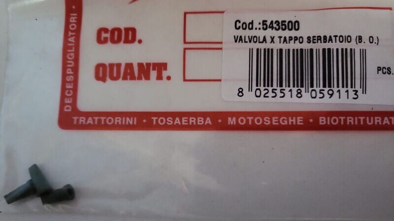 Valvola x tappo serbatoio (B. O.) per motosega CSP500