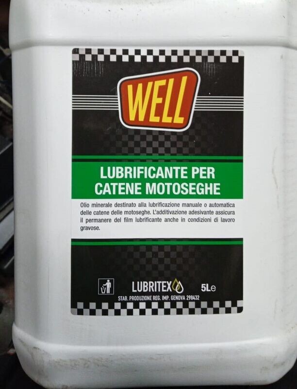 Lubrificante per catene motoseghe WELL 5 lt