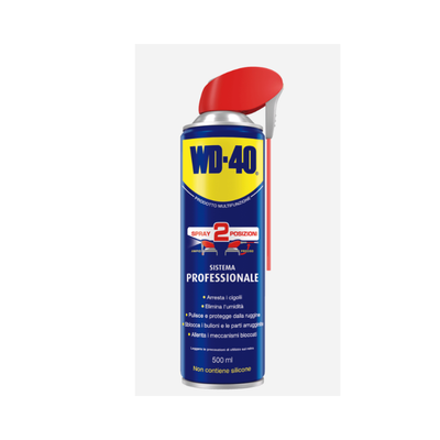 WD-40 Prodotto Multifunzione Lubrificante Spray con Sistema Professionale Doppia Posizione - 500 ML