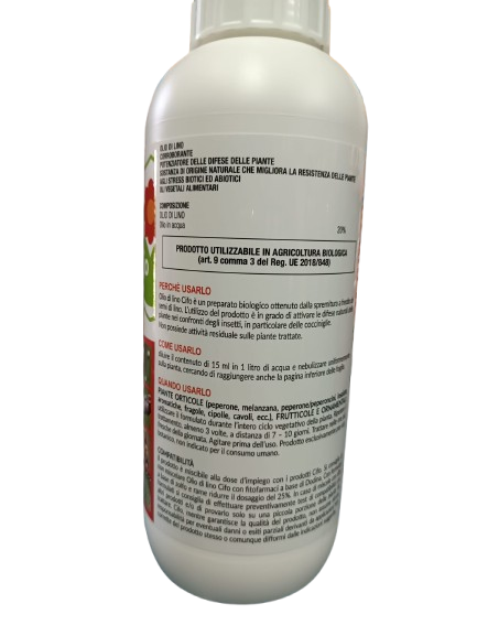 Olio di Lino - Barriera naturale delle piante - CIFO 1lt