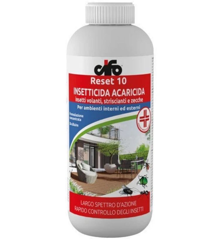 RESET 10 Insetticida acaricida - insetti volati, striscianti e zecche CIFO - 1lt