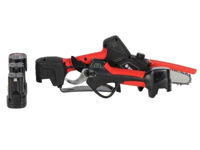 Kit professionale da potatura Blue Bird PS 23-28 + CS 23-05A – 3 Batterie Litio 16,8V 2,5 Ah – Valigetta – Originale