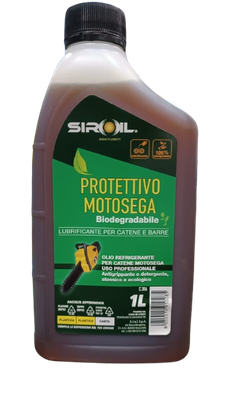 Siroil Protettivo Motosega Biodegradabile – Lubrificante Barre e Catene 1L Siroil Protettivo Motosega Biodegradabile – Lubrificante Barre e Catene 1L
