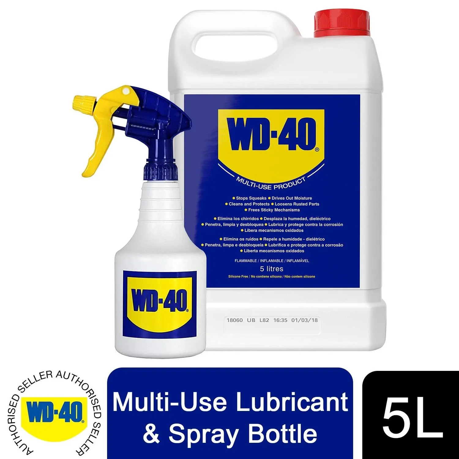 WD-40 Multifunzione – Tanica 5L con Dosatore Omaggio WD-40 Multifunzione – Tanica 5L con Dosatore Omaggio