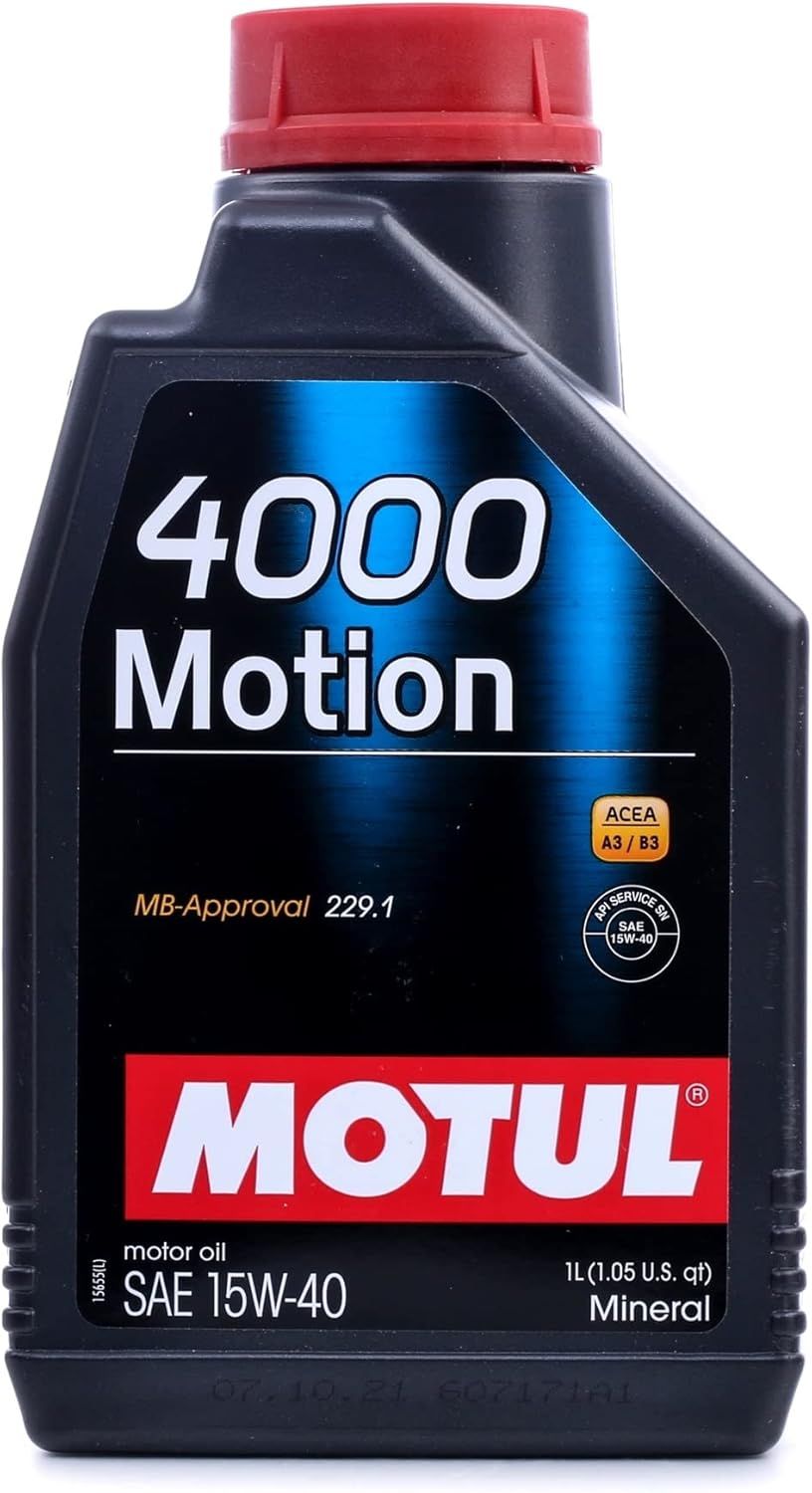Olio Motore Motul 4000 Motion 15W50 – 1 Litro, 100% Minerale Olio Motore Motul 4000 Motion 15W50 – 1 Litro, 100% Minerale