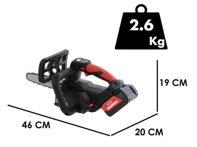 Motosega elettrica a batteria Blue Bird THCS 22-07 – 2 Batterie Litio 18V 5Ah – Lama 20 cm + guanti antitaglio in omaggio