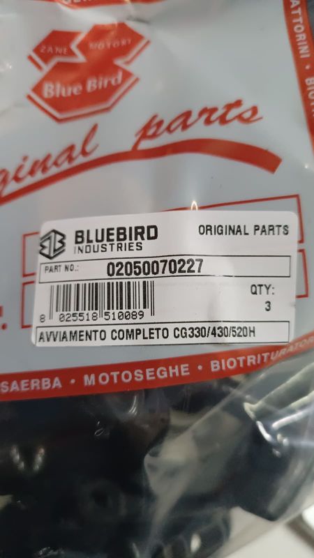 Avviamento completo CG330/430/520H - Ricambio Originale Blue Bird