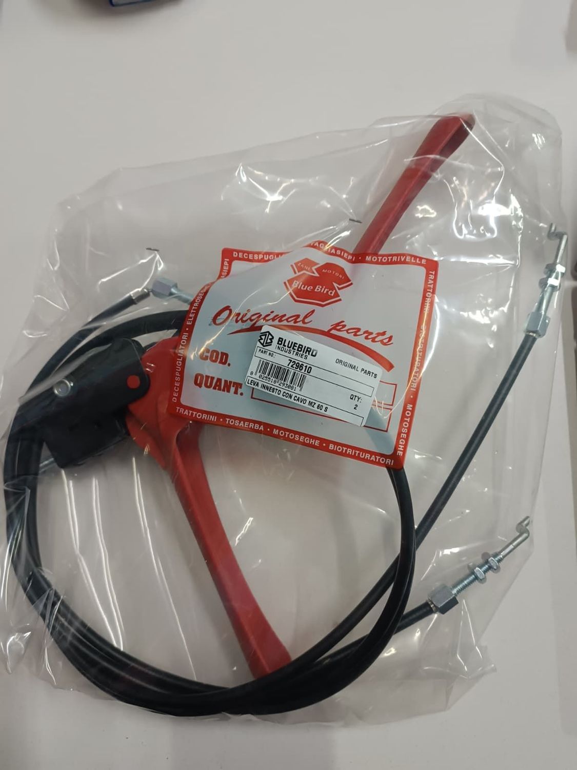 Leva Innesto con Cavo MZ 60  – Ricambio Originale Blue Bird