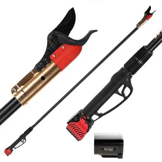 Blue Bird HPS 22-160 – Forbice elettrica da potatura su asta 160 cm – 21.6V 2.5Ah + guanti antitaglio in omaggio