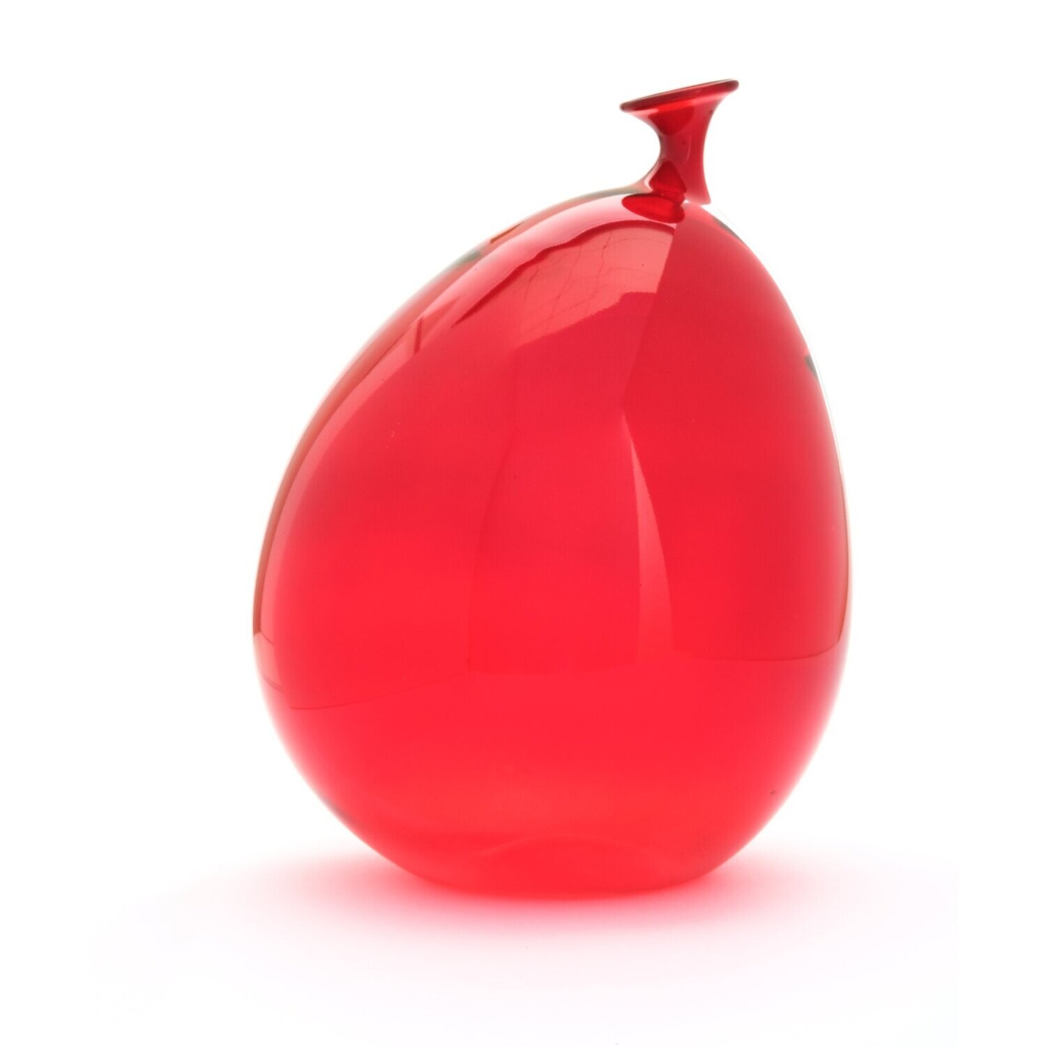 Vaso a palloncino 
ROSSO TRASPARENTE