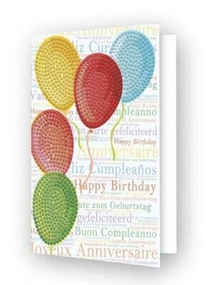Balloons on high - Greeting Card