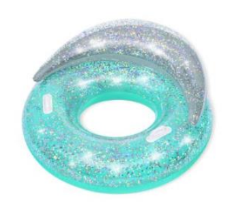 Ciambella gonfiabile con glitter