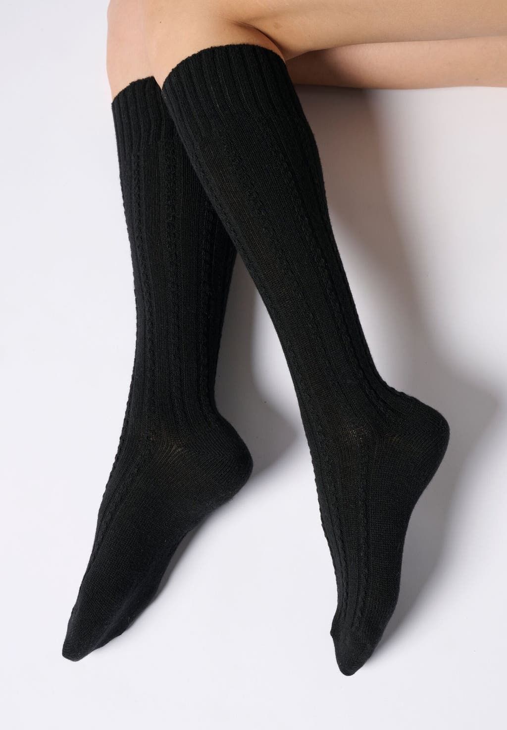 Gambaletto coprente in lana e cashmere Gambaletto coprente in lana e cashmere