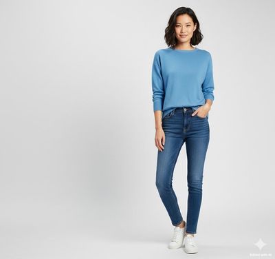 Maglia girocollo in cotone