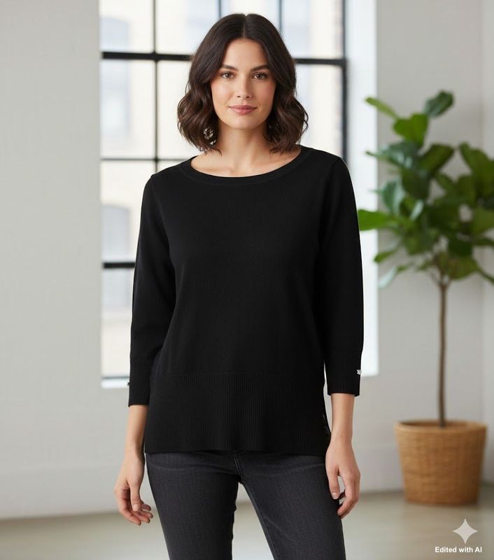 Maglia a maniche tre quarti