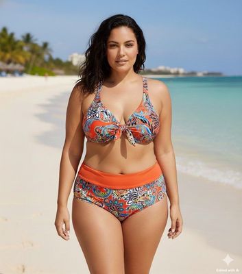 Bikini stampa paisley tropicale