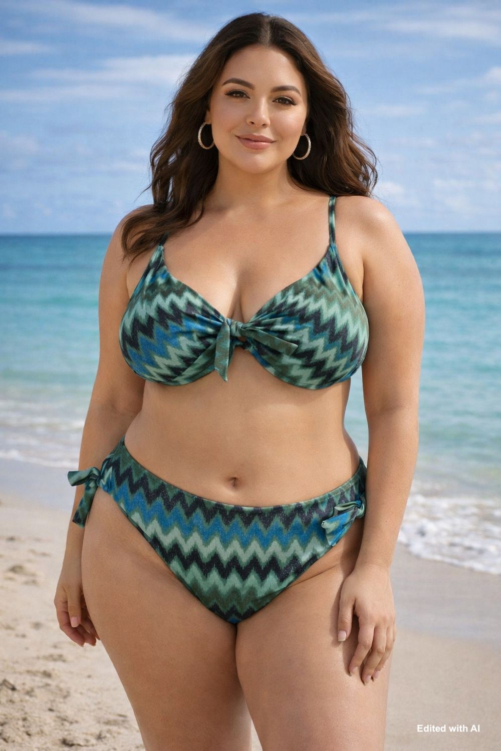 Bikini motivo geometrico a zig zag