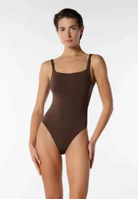 Body Spallina Stretta in Eco-Microfibra Elasticizzata Skinwear
