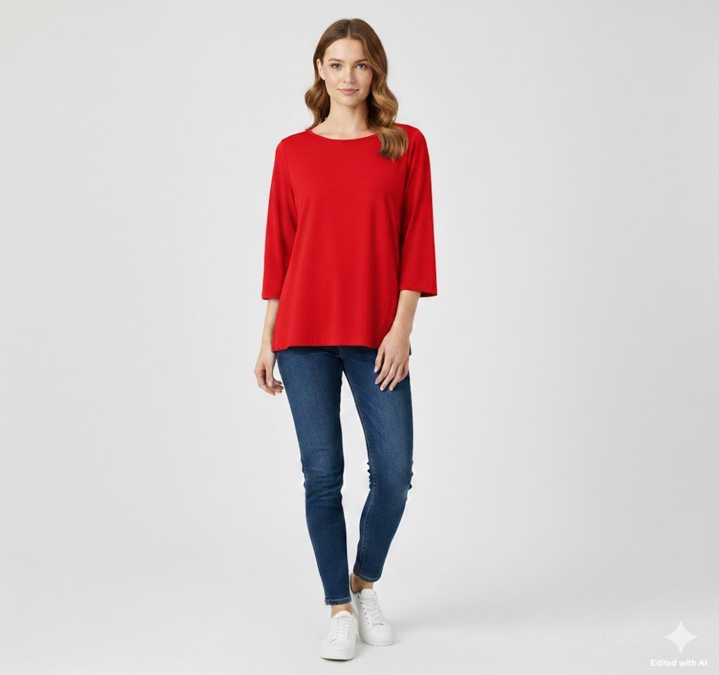 Maglia con le maniche a tre quarti