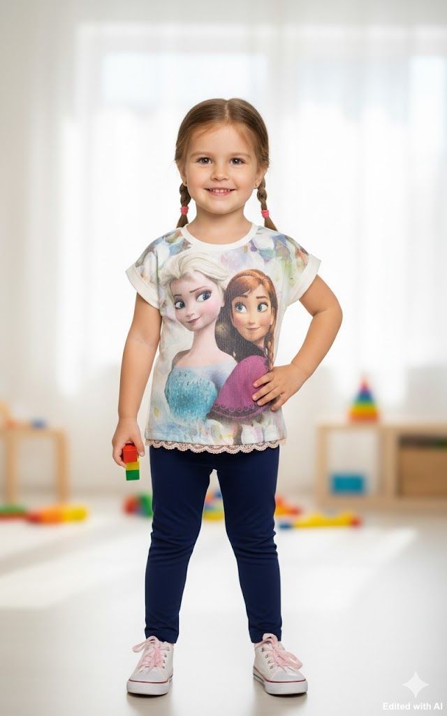 Completo Maglia e Leggings Frozen