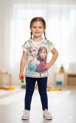 Completo Maglia e Leggings Frozen