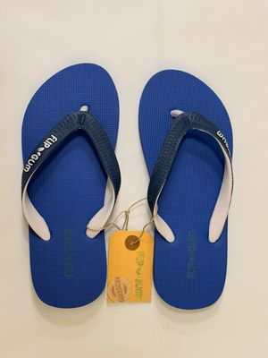 Infradito Blu Elettrico in Gomma Naturale e Caucciù