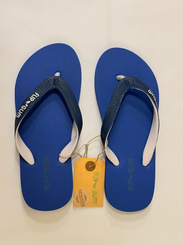 Infradito Blu Elettrico in Gomma Naturale e Caucciù